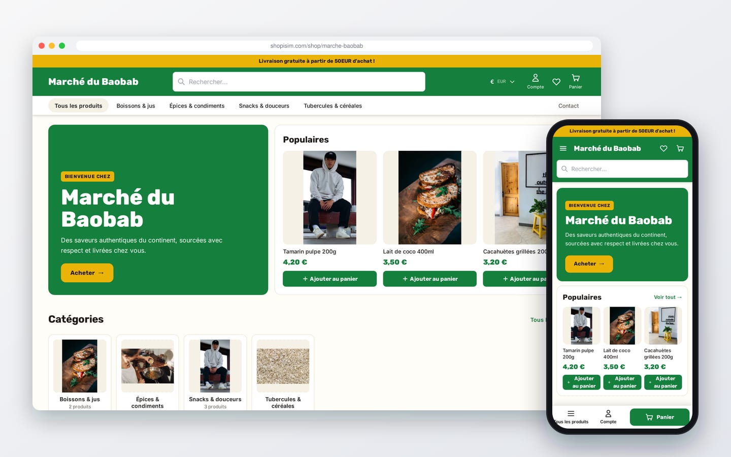Marché du Baobab